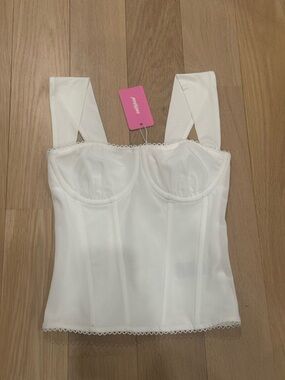 Edikted Marcella Wide Strap Corset NWT - Size S